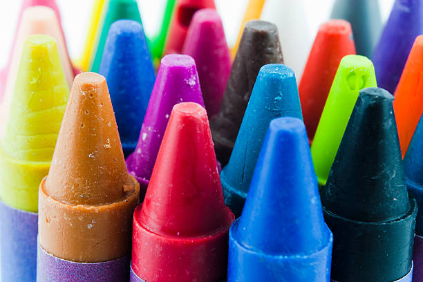 istock Close up of coloured crayons 491429986