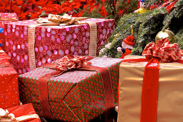 istock Christmas Presents and Ribbon 491430090