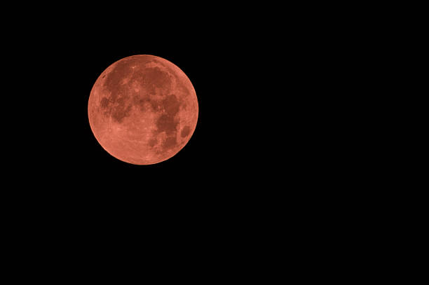 istock Red full moon in red color also called bloodmoon 491431550
