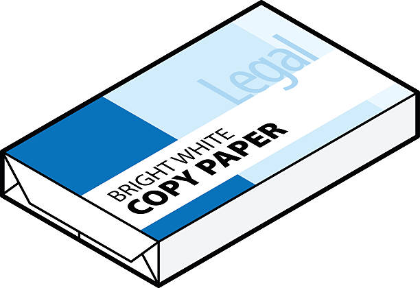 White Copy Paper Stock Illustration - Download Image Now - 2015, Computer  Printer, Cutting - iStock