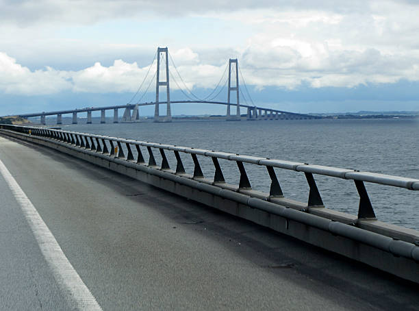 istock Oresund Bridge, a cable-stayed bridge across the Sound 491445040