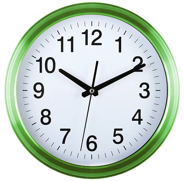 istock Wall clock isolated on white. Ten past ten. 491445556