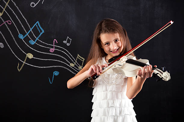 istock Female child playing the violin 491446023