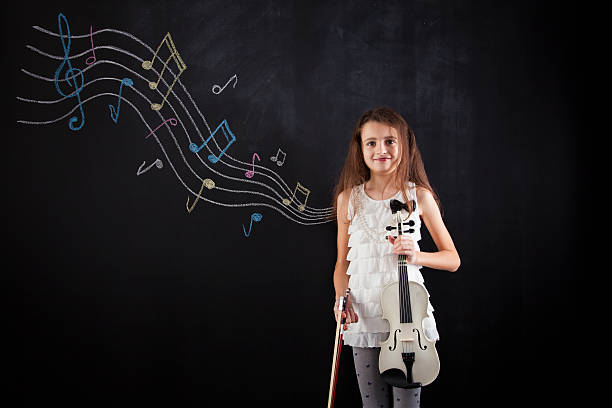 istock Female child playing the violin 491446027