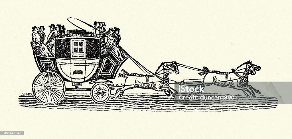 Stagecoach - Illustration de Diligence libre de droits