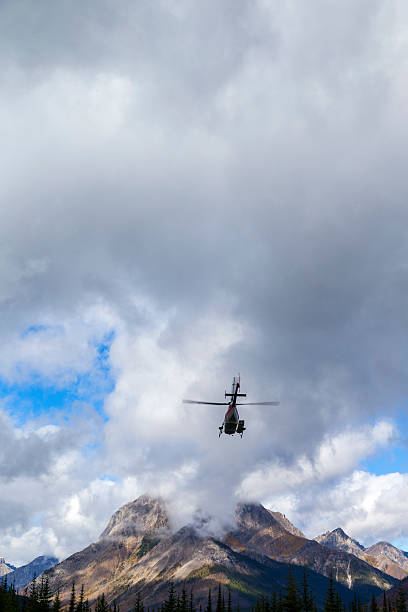istock Helicopter in the air 491446502