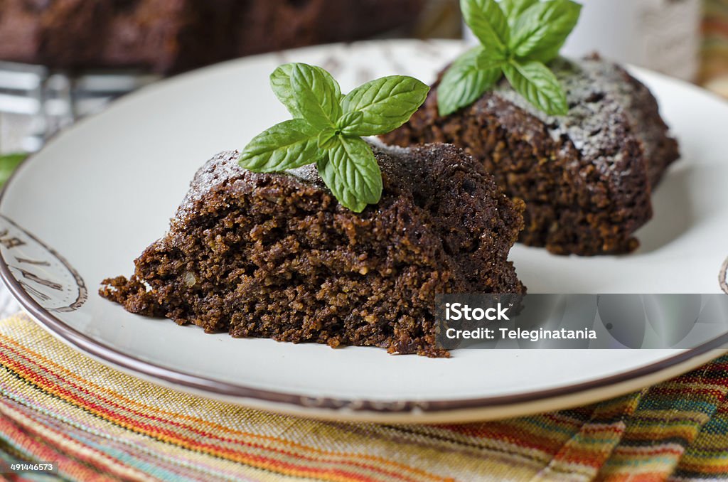 Chocolate pastel de calabaza - Foto de stock de Al horno libre de derechos