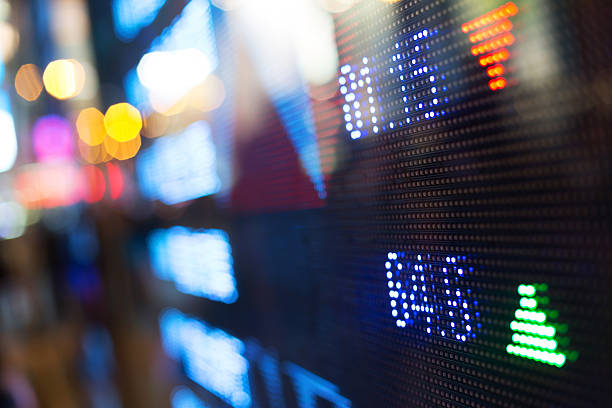 istock Display of Stock market quotes 491447317