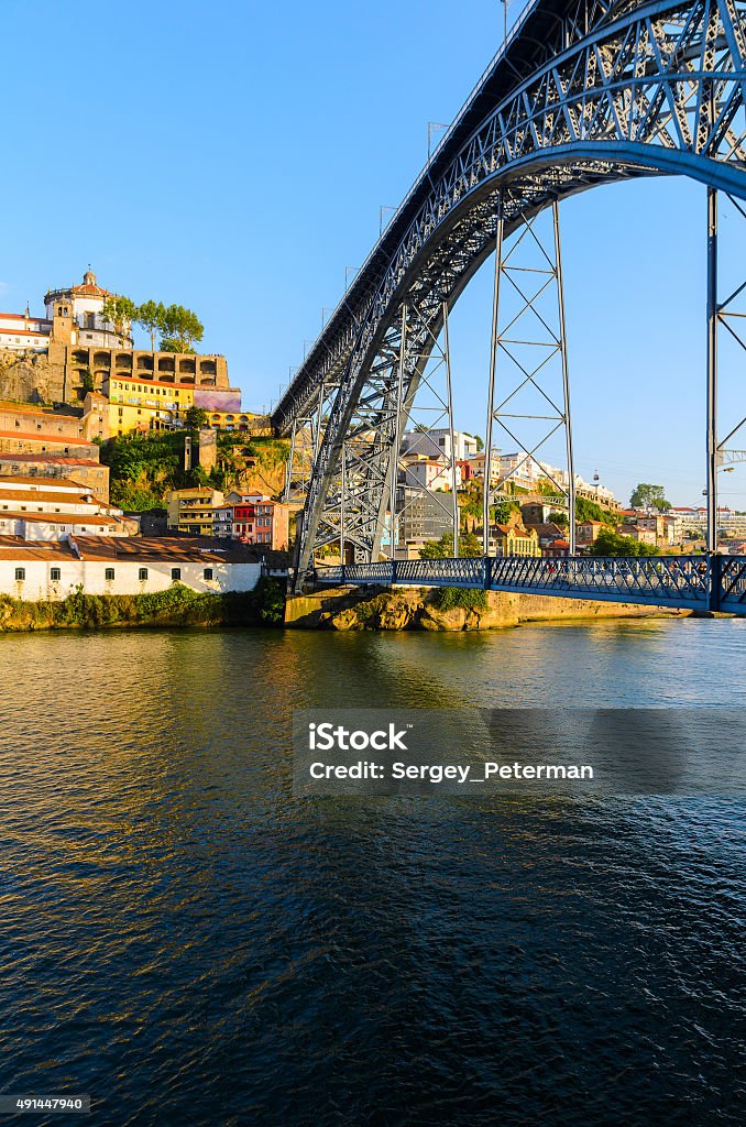 Dom Luis I bridge view of Dom Luis I bridge in Porto, Portugal 2015 Stock Photo