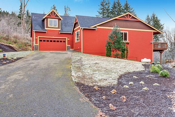 istock House exterior. View from drive way 491447943