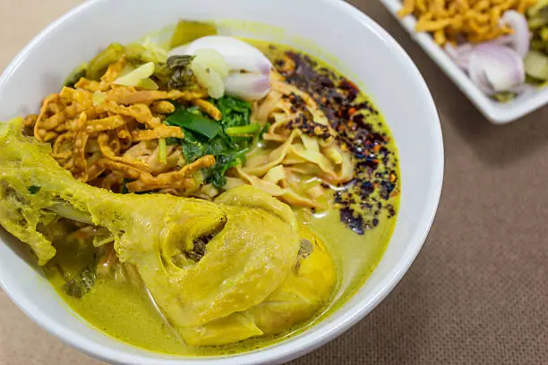 Photo of Noodle in Chicken Curry (Kao Soi Kai)