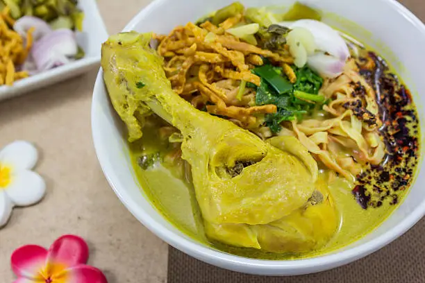 Photo of Noodle in Chicken Curry (Kao Soi Kai)