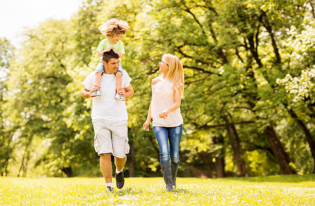istock Family walking in nature. 491448311
