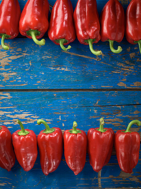 Red organic pepper stock photo