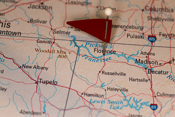 istock Florence, AL, USA - Cities on Map Series 491448369