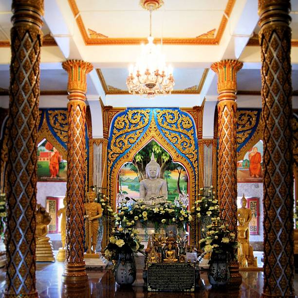 istock Bhuddist Temple Thailand - Thai Religious Temple Buddha Statue 491449636