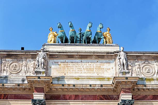 istock Arc Triumph de Carousel in front of Louvre 491450361
