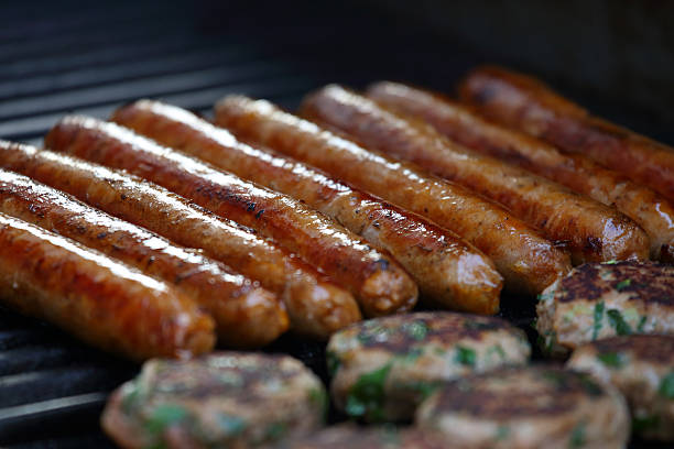 Barbacoa de alimentos - foto de stock