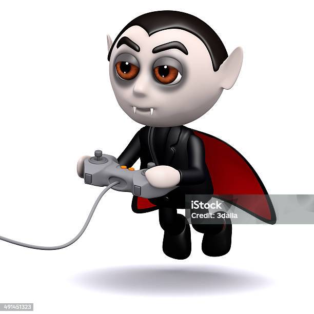 3d Dracula Plays Videogames Stock Photo - Download Image Now - Gamer,  Vampire, Adult - iStock