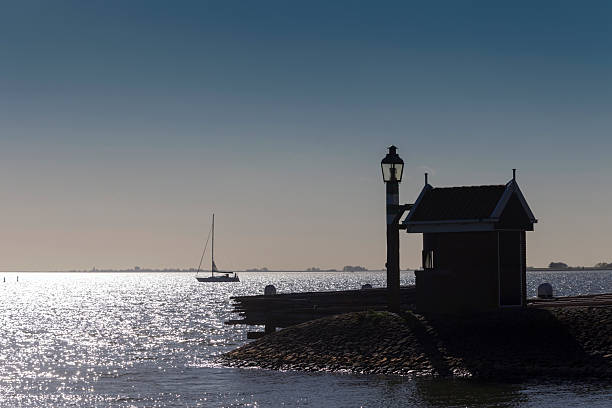 harbor entrance of Volendam; Volendam, Netherlands