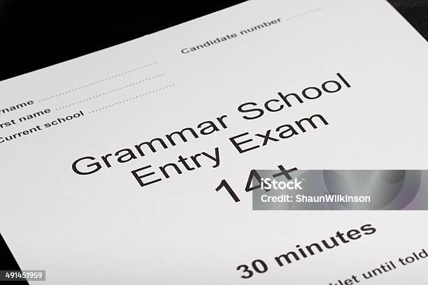 Entrance Exam Paper Stock Photo - Download Image Now - 10-11 Years, Achievement, Congratulating