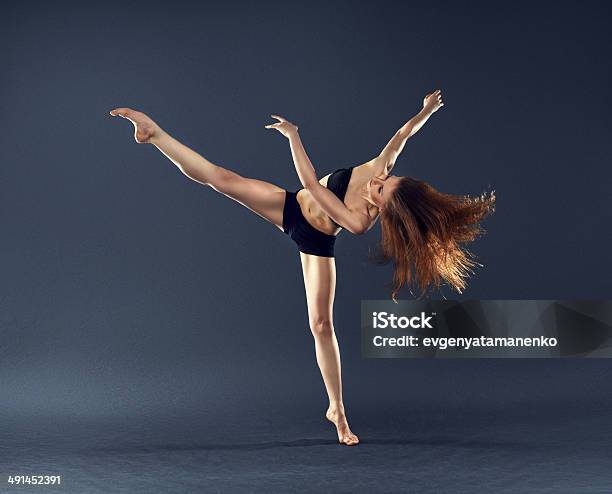 Beautiful Dancer Dancing Dance Ballet Contemporary Style Stock Photo - Download Image Now