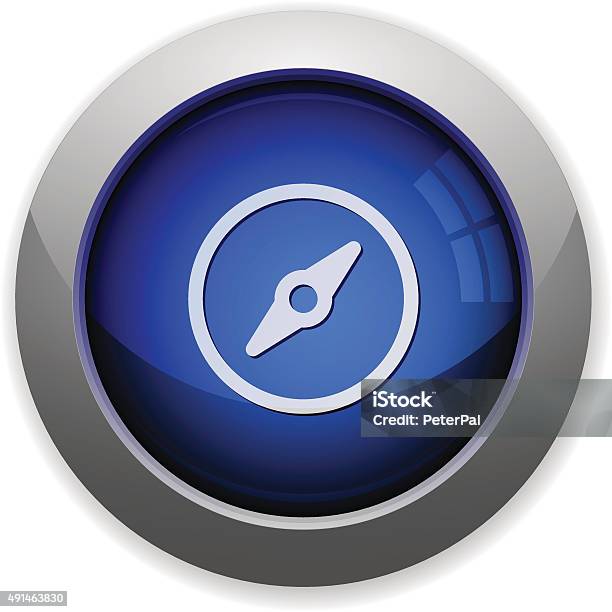 Atual Button Compass Compass Button Stock Illustration - Download Image Now - 2015 ...
