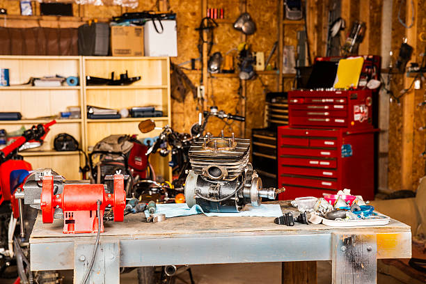 Motorcycle Garage Workshop Stock Photo - Download Image Now - Auto Repair Shop, Garage, Motorcycle - iStock Motorcycle Garage Workshop Stock Photo - Download Image Now - Auto Repair Shop, Garage, Motorcycle - Istock