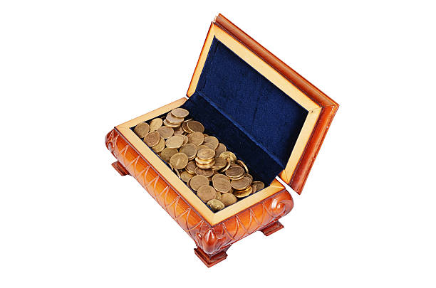 istock Coins and banknotes in the box 491466356
