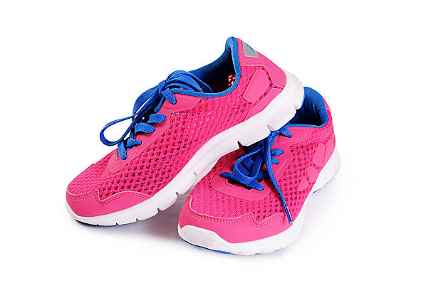 istock Children's stylish sneakers isolated on white 491466412