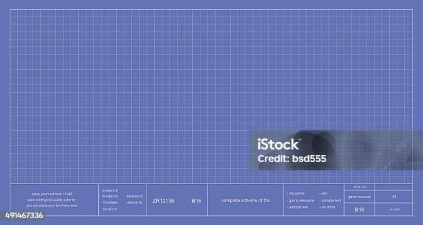 Bluechart Paper Project Blueprint Project Scheme Stock Illustration - Download Image Now ...