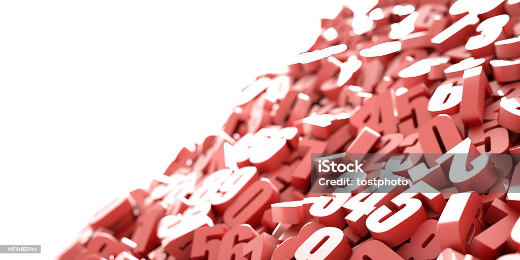 Red Number Back Background Red Numbers Background Stock Photo - Download Image Now - 2015 ...