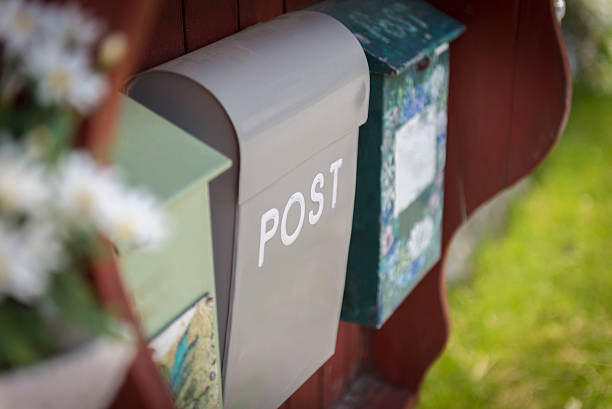 Mailboxes stock photo