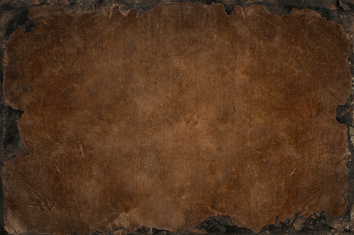 Grunge background with bleached distress texture with rusty iron frame