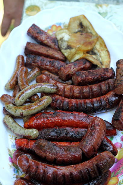 istock sausages on the plate 491495622