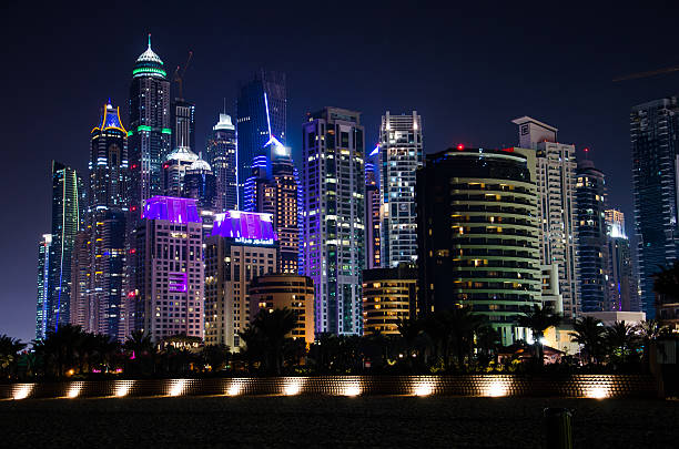 istock Dubai Marina Skyline at night 491511368