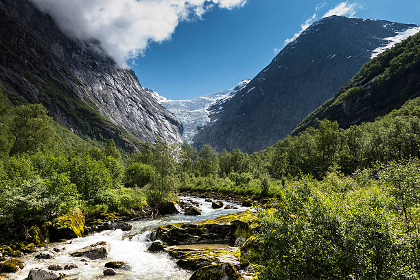 istock The Briksdal glacier - Olden, Norway 491513656