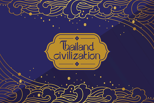 Thai Art Background vector