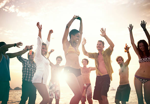 istock People Celebration Beach Party Summer Holiday Vacation Concept 491515936