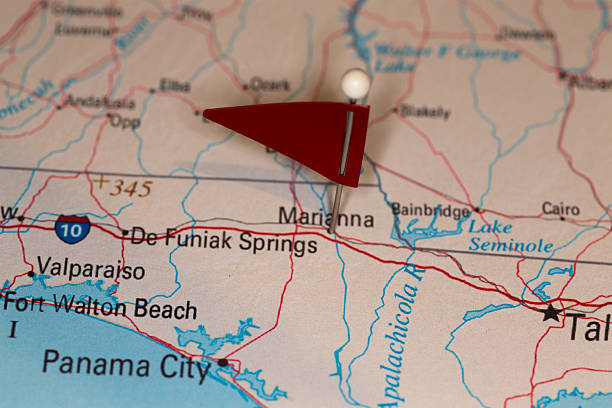istock Marianna, FL, USA - Cities on Map Series 491517739