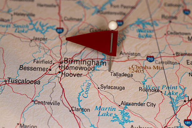 istock Talladega, AL, USA - Cities on Map Series 491517749