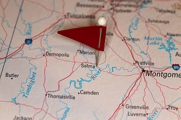 Selma, AL, USA - Cities on Map Series