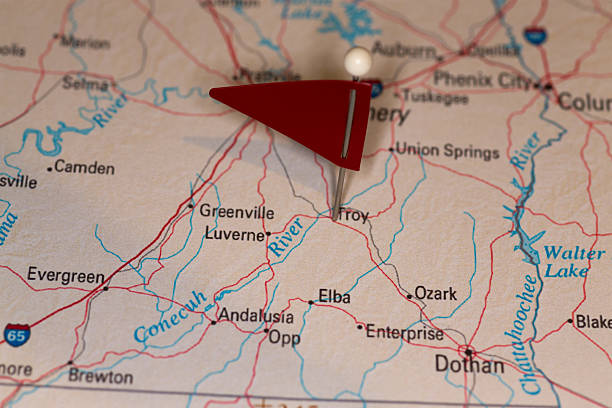 istock Troy, AL, USA - Cities on Map Series 491517755