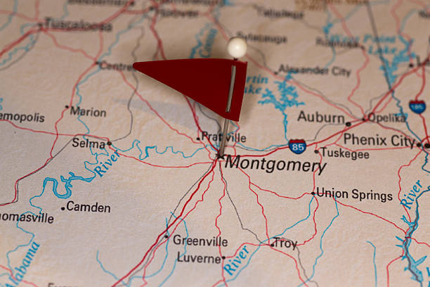 istock Montgomery, AL, USA - Cities on Map Series 491517791