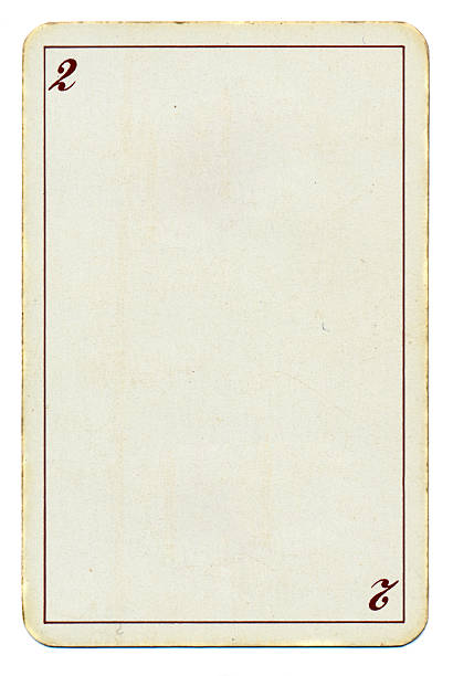 istock playing card paper background with number two 2 and line 491518163