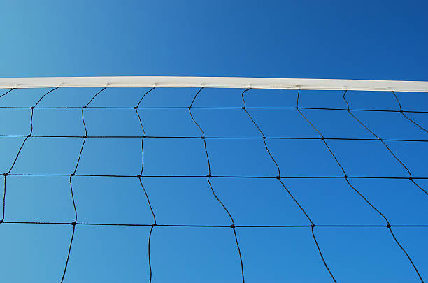 istock Volleyball net on the beach 491520075