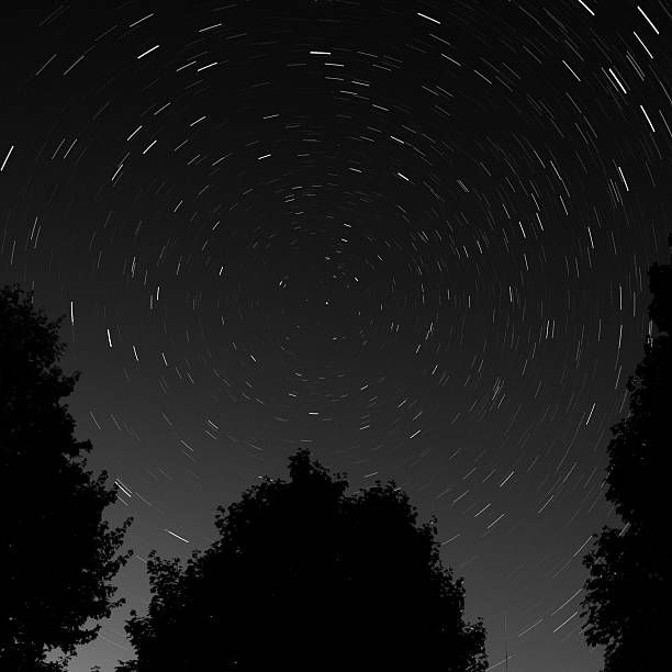 istock Star trails around the North Star 491521509