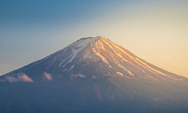 istock Mount fuji in sunset with clearly sky 491525520