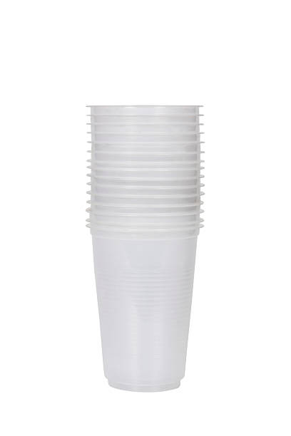 istock Close-up of disposable plastic cups 491528020