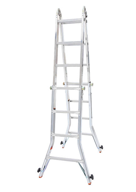 istock Aluminum metal step-ladder 491530544